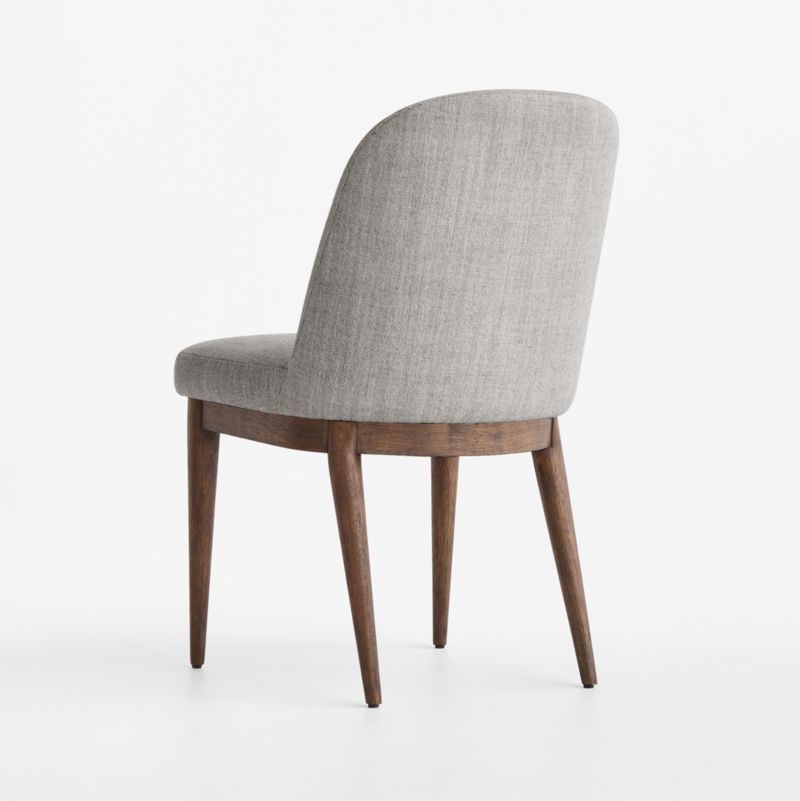 Nord Grey Upholstered Brown Wood Dining Chair - image 3 of 6