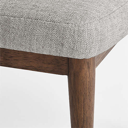 Nord Grey Upholstered Brown Wood Dining Chair
