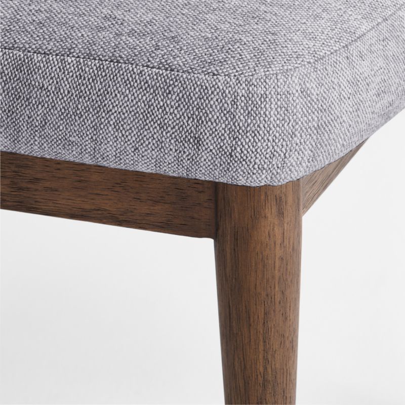 Nord Blue Upholstered Brown Wood Dining Chair - image 4 of 6
