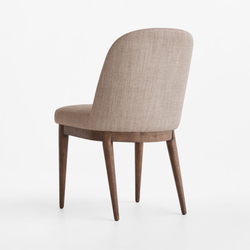 Nord Tan Upholstered Brown Wood Dining Chair - image 3 of 6