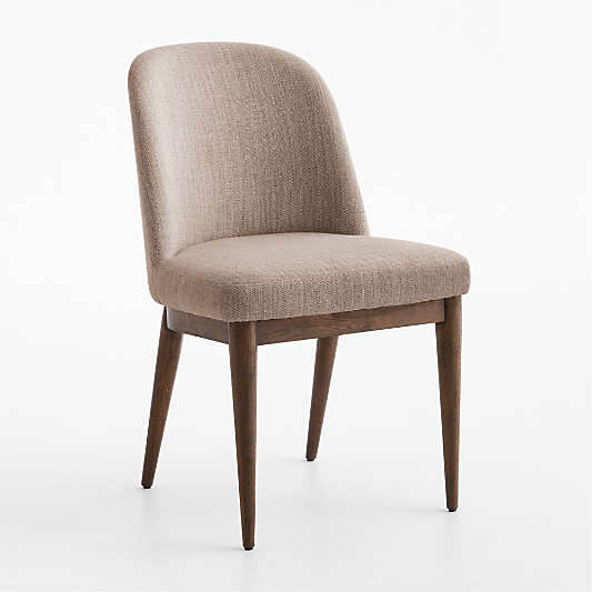 Nord Tan Upholstered Brown Wood Dining Chair