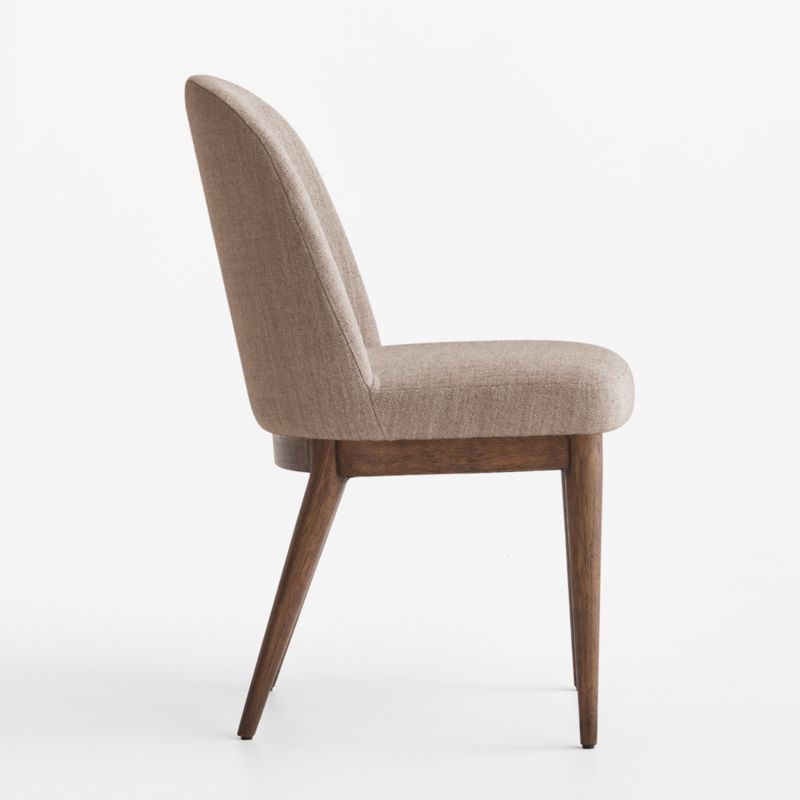 Nord Tan Upholstered Brown Wood Dining Chair - image 2 of 6