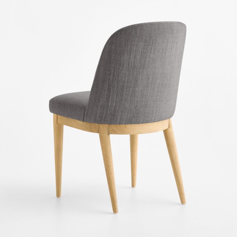 Nord Charcoal Upholstered Natural Wood Dining Chair - image 3 of 6