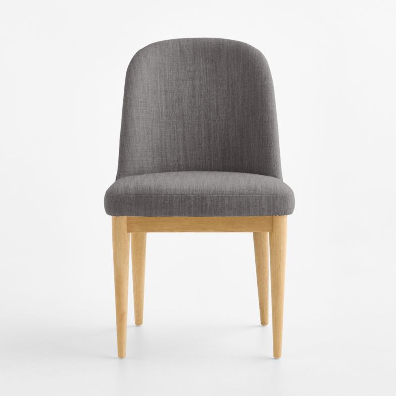 Nord Charcoal Upholstered Natural Wood Dining Chair - image 1 of 6