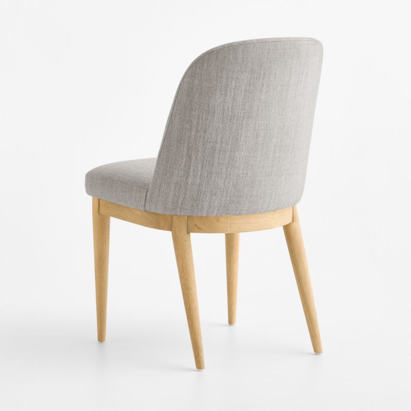 Nord Grey Upholstered Natural Wood Dining Chair - image 3 of 6