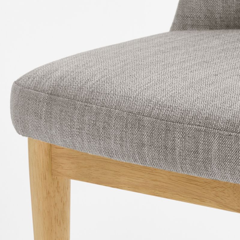 Nord Grey Upholstered Natural Wood Dining Chair - image 4 of 6