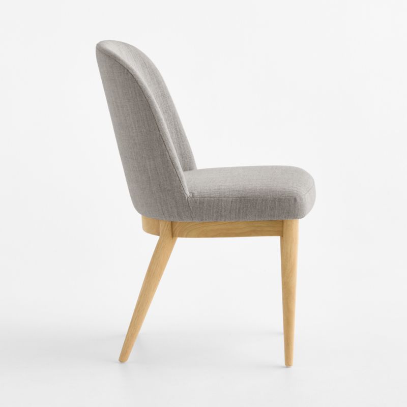Nord Grey Upholstered Natural Wood Dining Chair - image 2 of 6