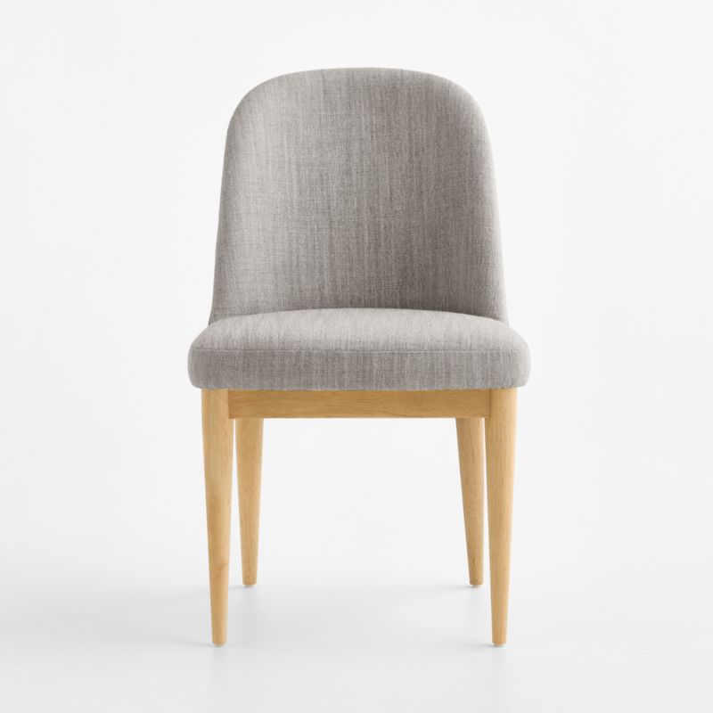 Nord Grey Upholstered Natural Wood Dining Chair - image 1 of 6