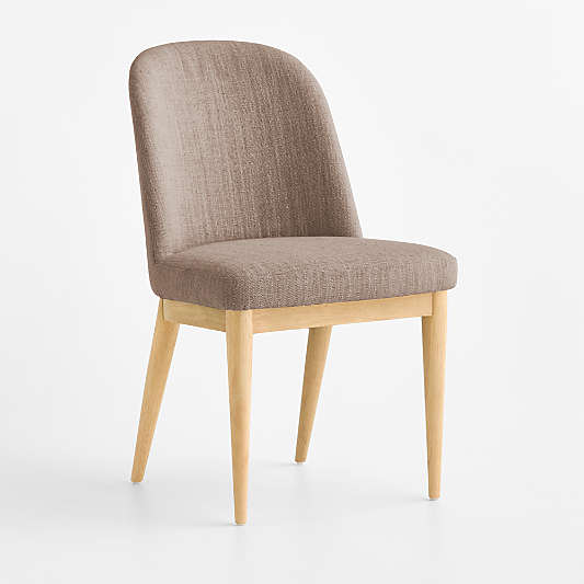 Nord Tan Upholstered Natural Wood Dining Chair