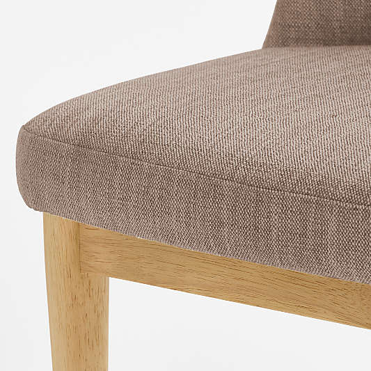 Nord Tan Upholstered Natural Wood Dining Chair