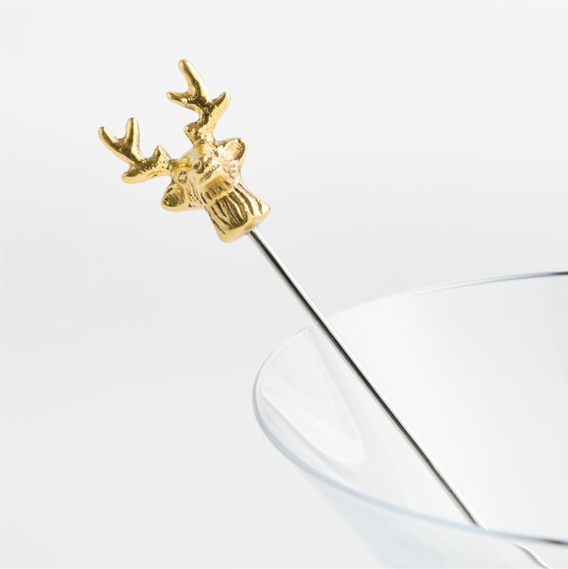 Nordic Deer Metal Cocktail Picks, Set of 4 - image 1 of 2