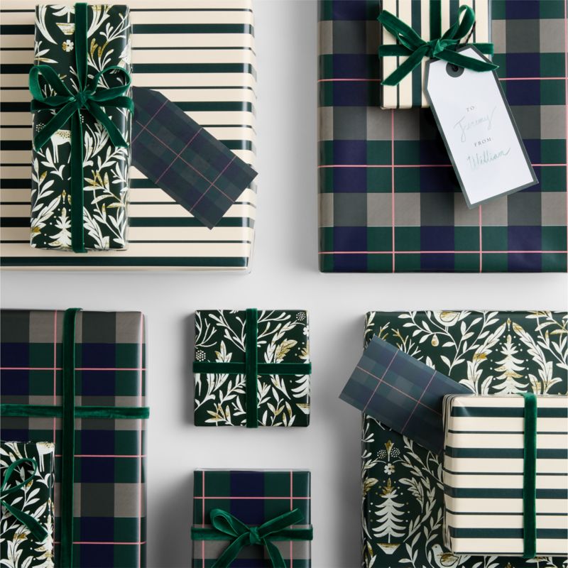 Deep Green Velvet Holiday Ribbon 3/8" - image 1 of 4