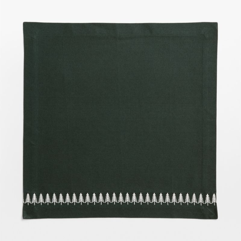 Embroidered Nordic Trees Napkins, Set of 4 - image 2 of 3