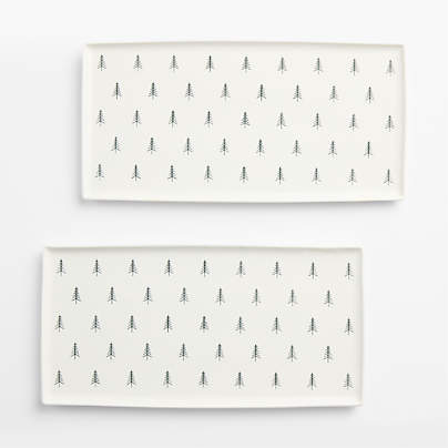 Nordic Trees Platters, Set of 2
