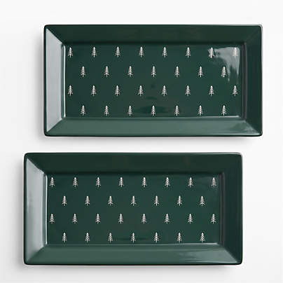 Nordic Trees Platters, Set of 2