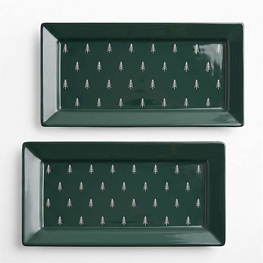 Nordic Trees Platters, Set of 2