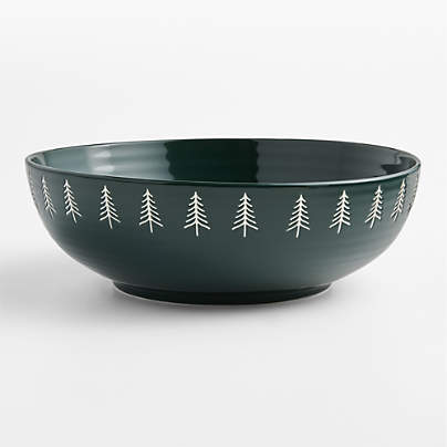 Nordic Trees Stoneware Serving Bowl