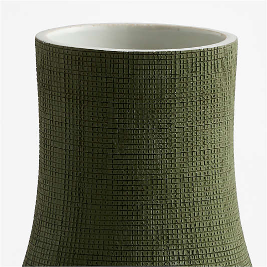 Norton Slim Dark Green Vase 13"