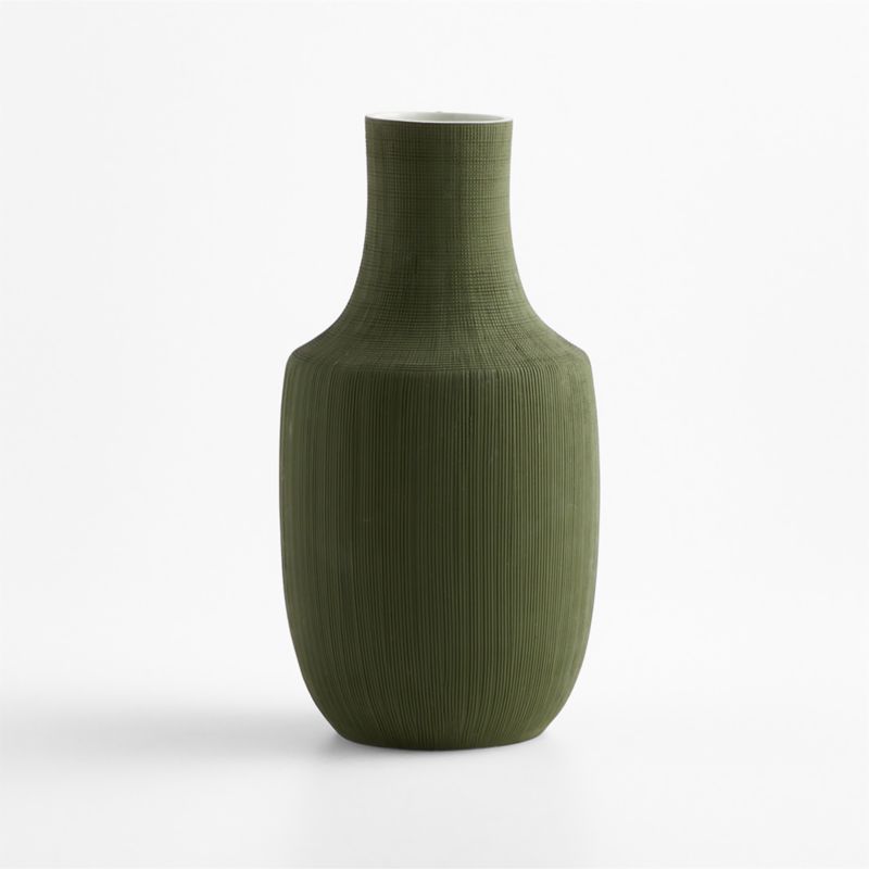 Norton Slim Dark Green Vase 13" - image 2 of 3