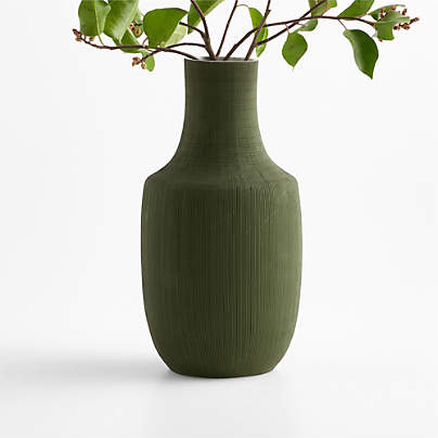 Norton Slim Dark Green Vase 13"