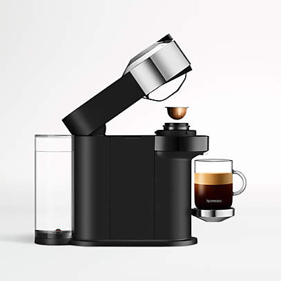Nespresso by De'Longhi Vertuo Next Chrome Espresso Machine Bundle