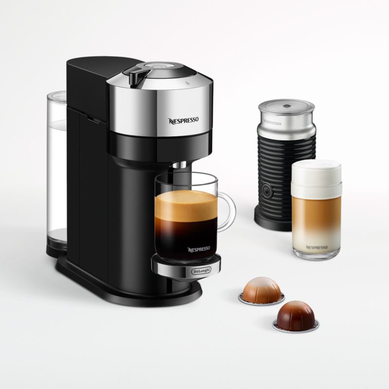 Nespresso ® by De'Longhi ® Vertuo Next Chrome Espresso Machine with Aeroccino Frother - image 0 of 12