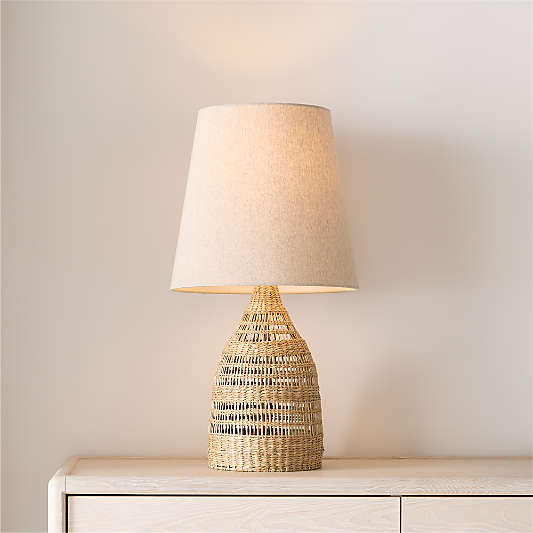 Nossa Woven Seagrass Table Lamp 28"