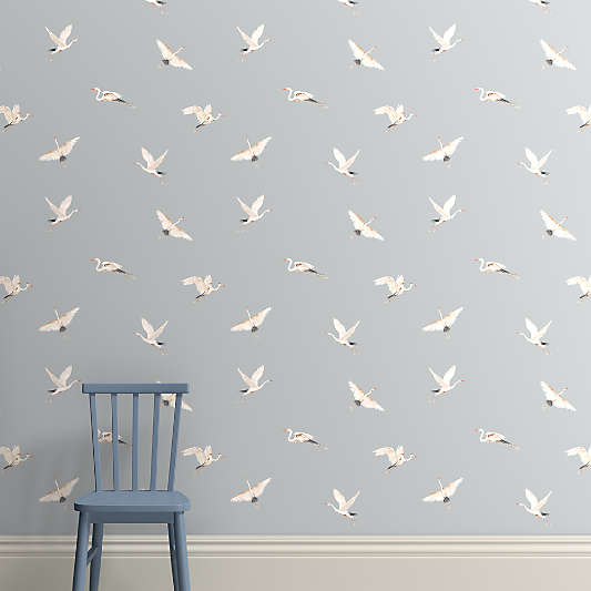 Nest Blue Grey Wallpaper