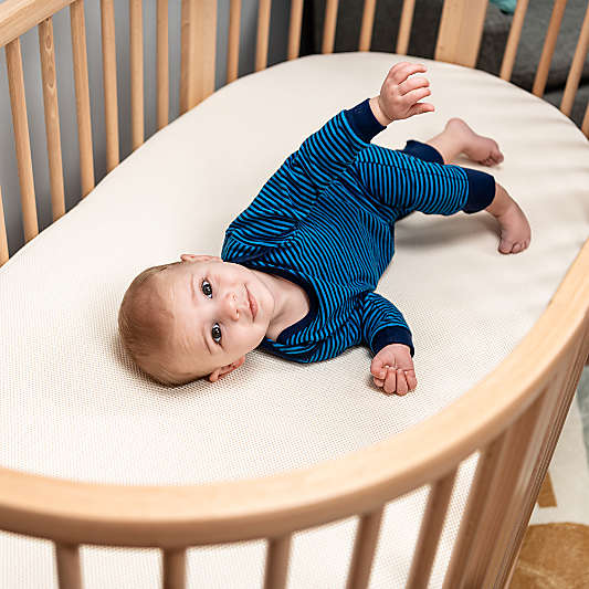 Naturepedic Organic Cotton Breathable Oval Crib Mattress