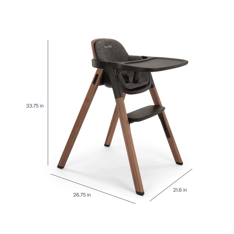 View Nuna ® BRYN ™ Sanderson Black Walnut Wood Baby High Chair - image 2 of 8