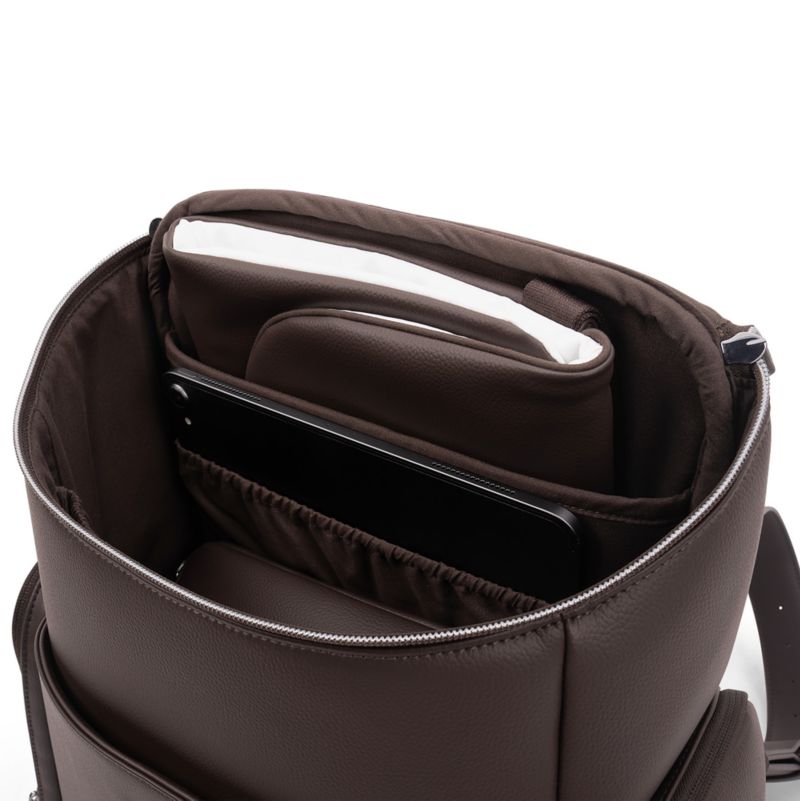 Nuna Cocoa Brown Essential Diaper Bag - image 4 of 8