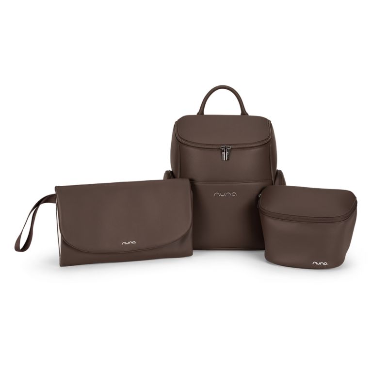 Nuna Cocoa Brown Essential Diaper Bag - image 1 of 8