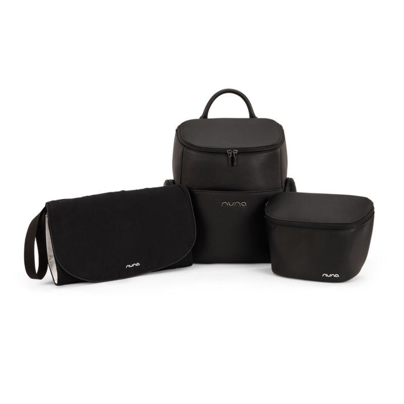 Nuna Caviar Black Essential Diaper Bag - image 1 of 6