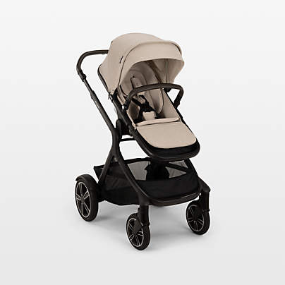 Nuna ® DEMI ™ next Brown Biscotti Baby Stroller with Ride-Along Board