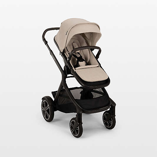 Nuna ® DEMI ™ next Brown Biscotti Baby Stroller with Ride-Along Board