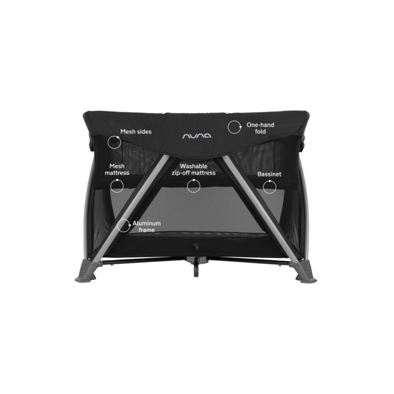 Nuna ® SENA aire ® Caviar Black Playard and Travel Crib - image 3 of 10