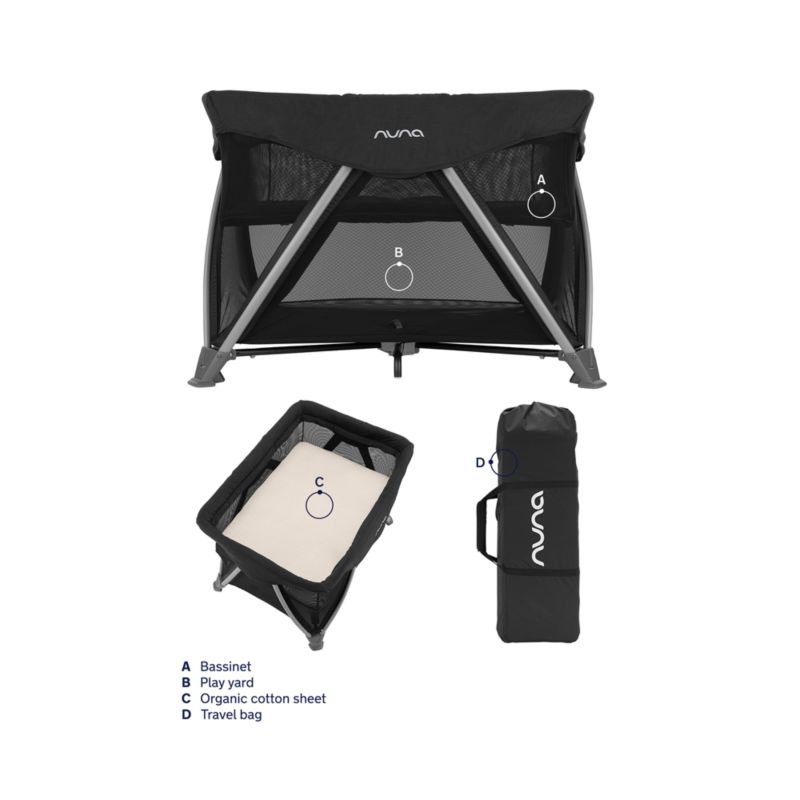 Nuna ® SENA aire ® Caviar Black Playard and Travel Crib - image 9 of 10