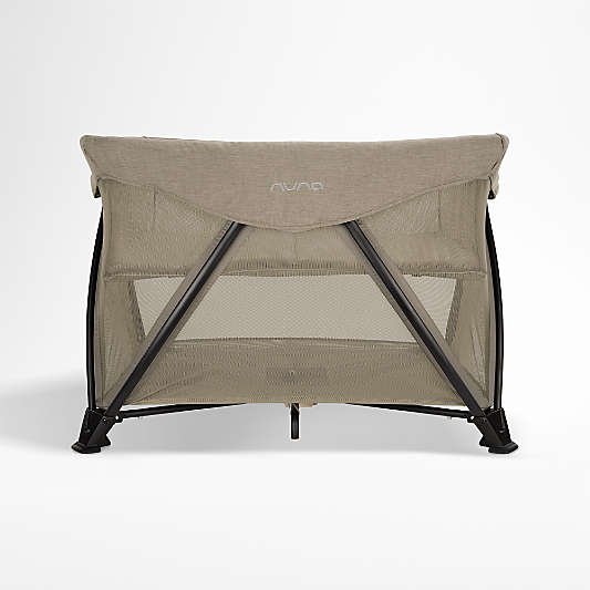 Nuna ® SENA aire ® Hazelwood Light Brown Playard and Travel Crib