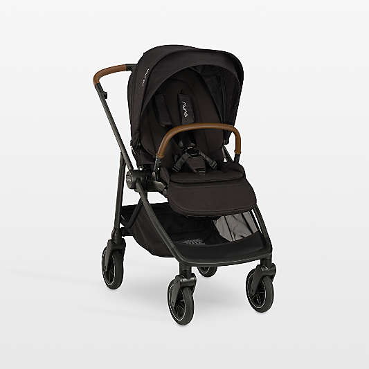 Nuna ® SWIV ™ Caviar/Cognac Lightweight Baby Stroller