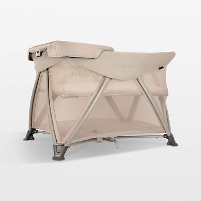 Nuna ® SENA ™ aire Biscotti Brown Baby Playard, Travel Crib and Changing Table