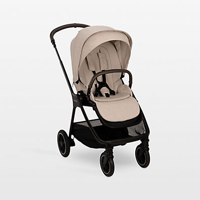 View Nuna ® TRIV ™ next Biscotti Brown Compact Foldable Baby Stroller details