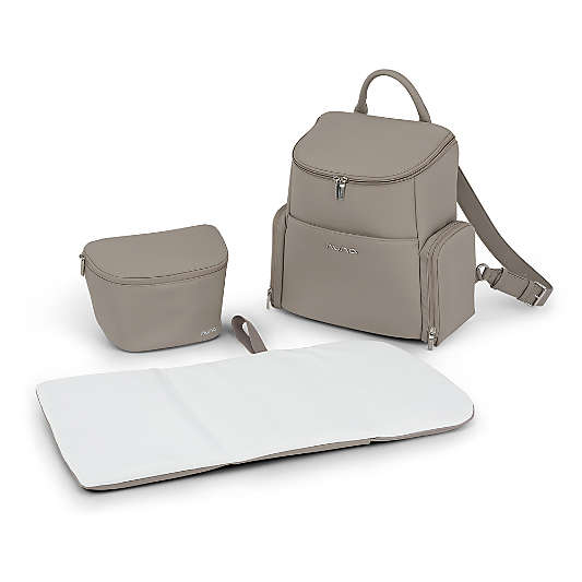 Nuna Taupe Essential Diaper Bag