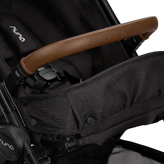 Nuna ® TRVL LX ™ Caviar/Cognac Compact Travel Baby Stroller