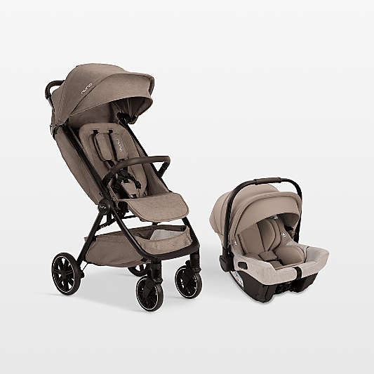 Nuna ® PIPA ™ Urbn Cedar Brown Baseless Baby Car Seat + TRVL LX ™ Stroller Next Travel System