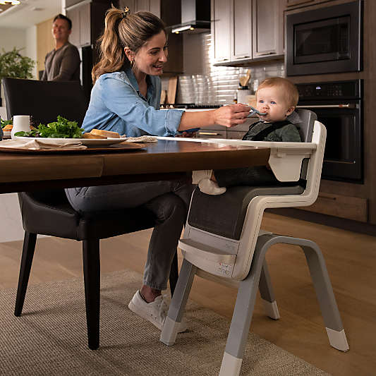 Nuna ® ZAAZ ™ Frost White and Grey Plastic Baby High Chair