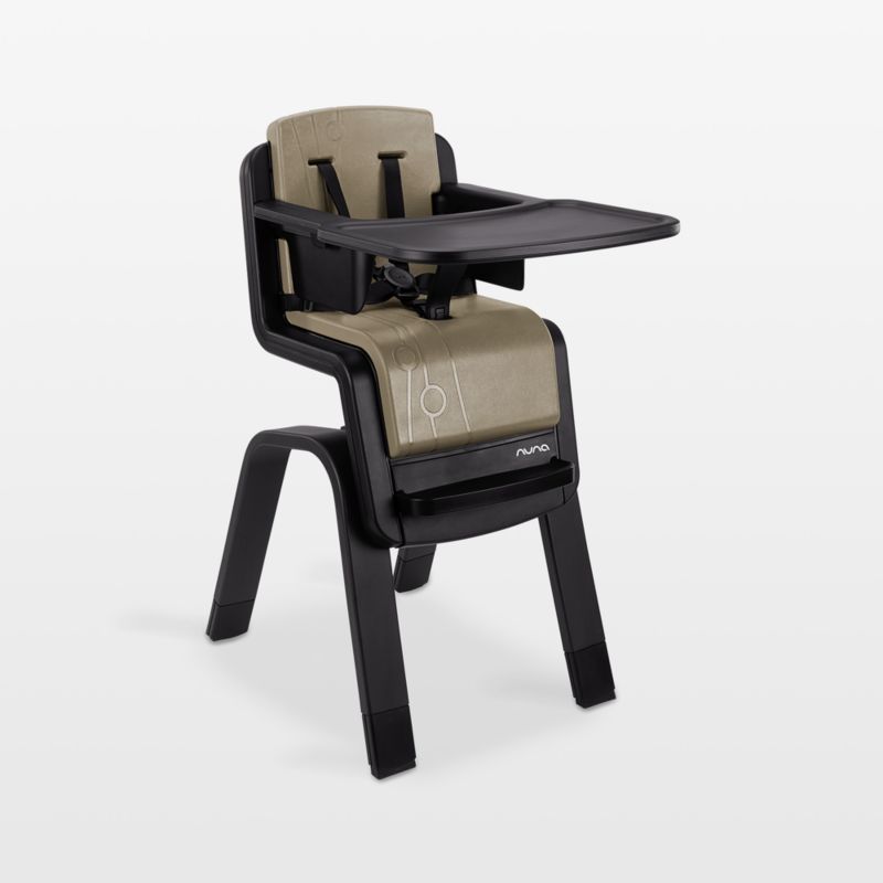 Nuna ZAAZ Oak Brown and Black Plastic Baby High Chair Reviews Crate Kids