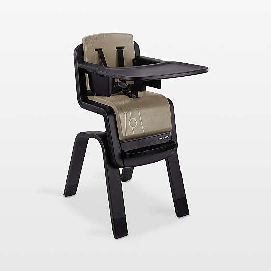 Nuna ® ZAAZ ™ Oak Brown and Black Plastic Baby High Chair