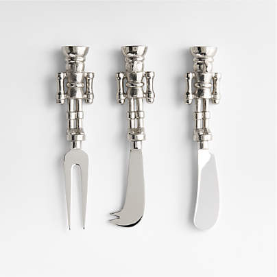 Nutcracker Cheese Knives, Set of 3