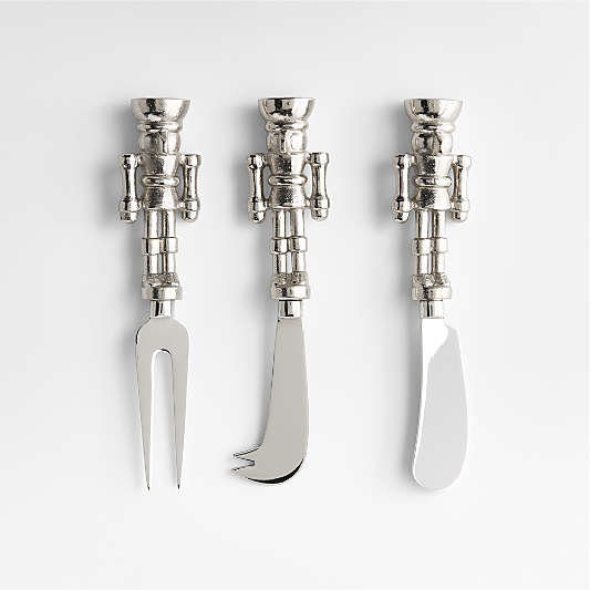 Nutcracker Cheese Knives, Set of 3