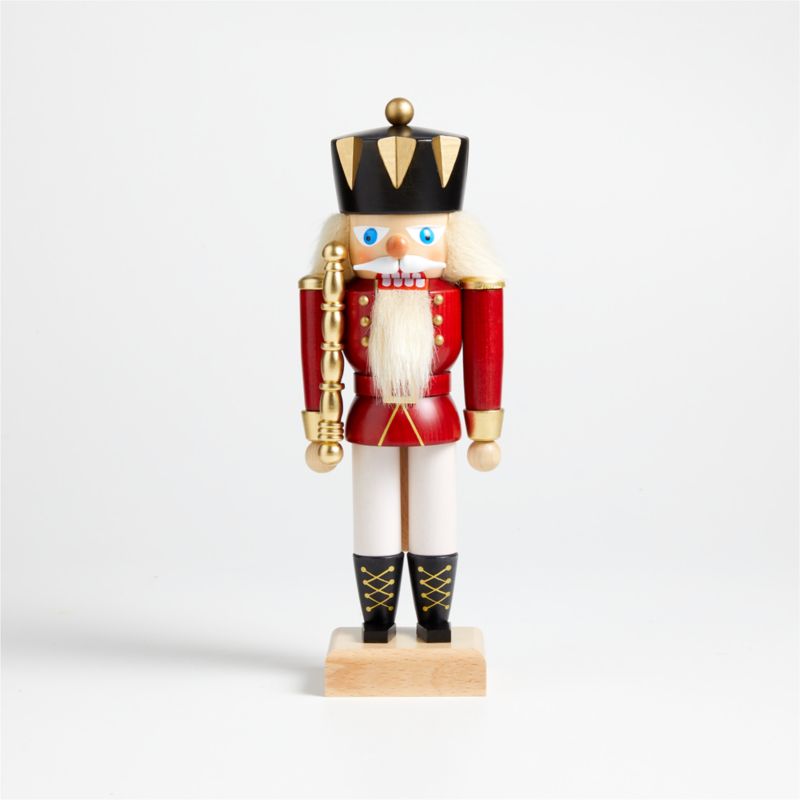 Handmade King German Nutcracker 10.5" Crate & Barrel